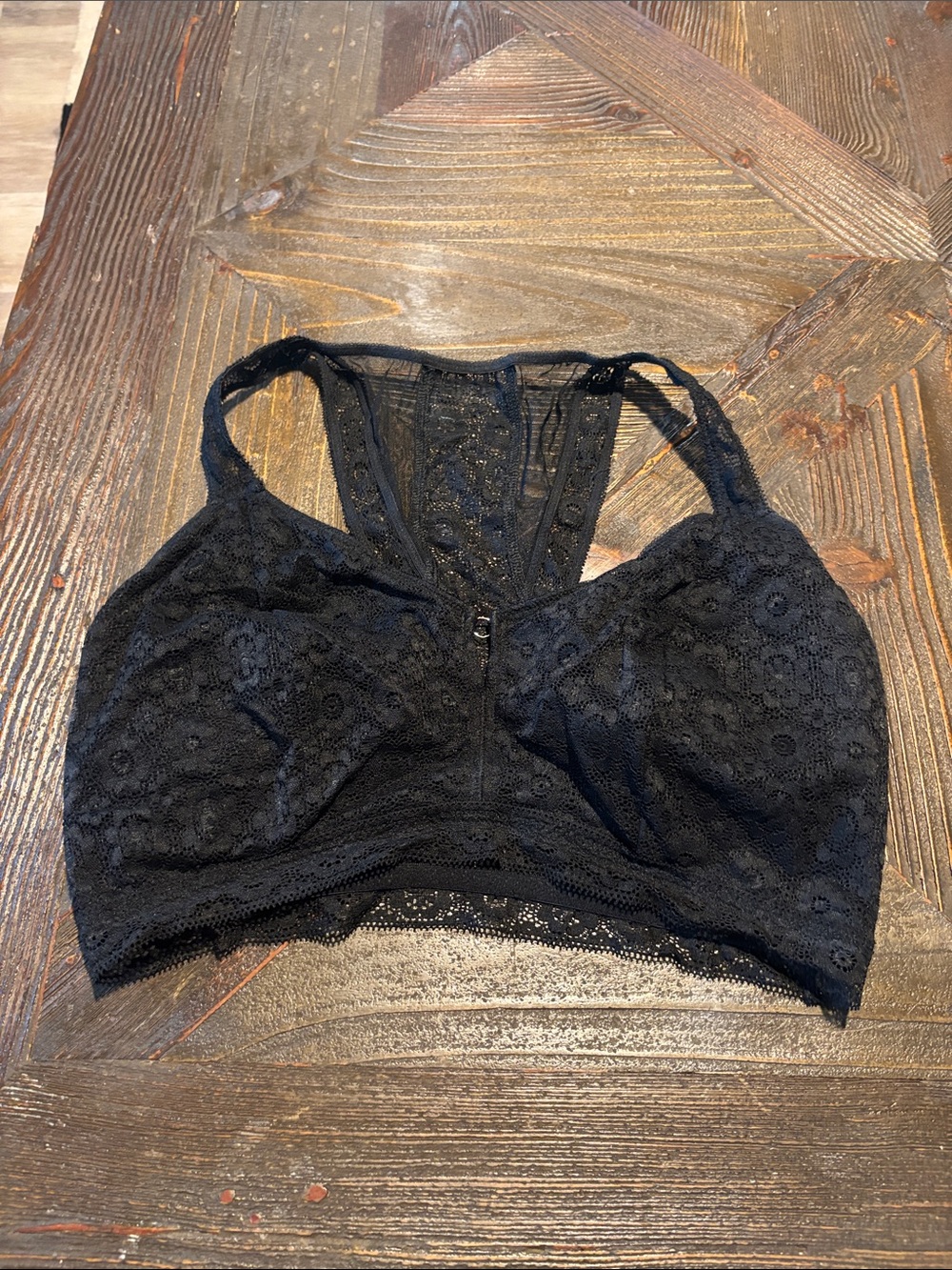 No Boundaries Black Lace Racerback Bralette